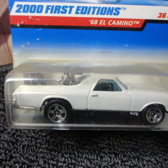 Hot Wheels 68 El Camino Race car, 2000 edition, nos sealed. Mancave collectable - Picture 2 of 3